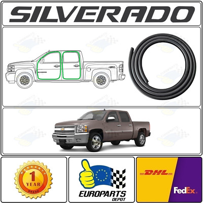 2007-2013 Chevrolet Silverado GMT900 Crew Cab Door Seal Weatherstrip 4-Piece Set