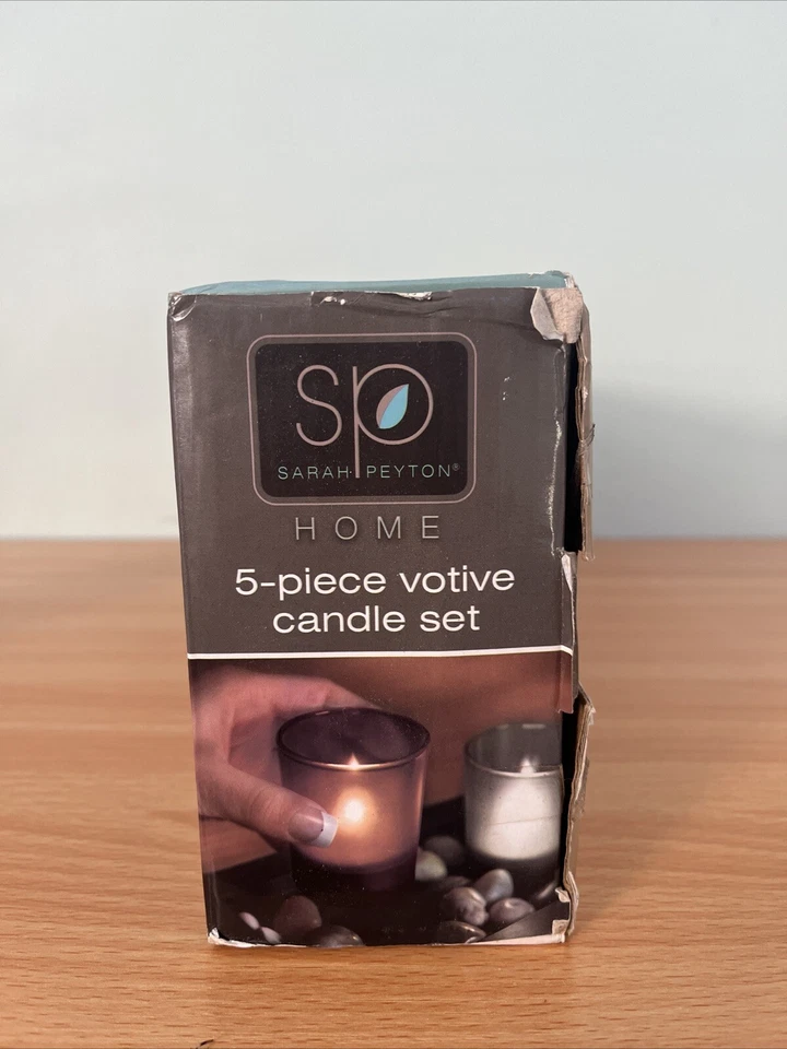 Juego de Vidrio Votivo Vela Río Rocas - Elegante Soporte de Vidrio con Piedra Decorativa Foto 4 de 4