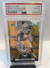 2022 Mosaic Christian Watson No Huddle Gold #6/10 PSA 10 GPG!