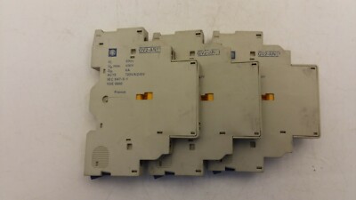 TELEMECANIQUE GV2-AN11 AUXILIARY CONTACT 5 AMP 600 V AC SIDE MOUNT LOT 0F 3