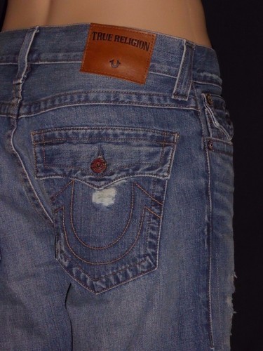 $229 Ricky Worn Street True Religion Men Shorts Cut Off size 29 30 MC087WW0 - Picture 6 of 12