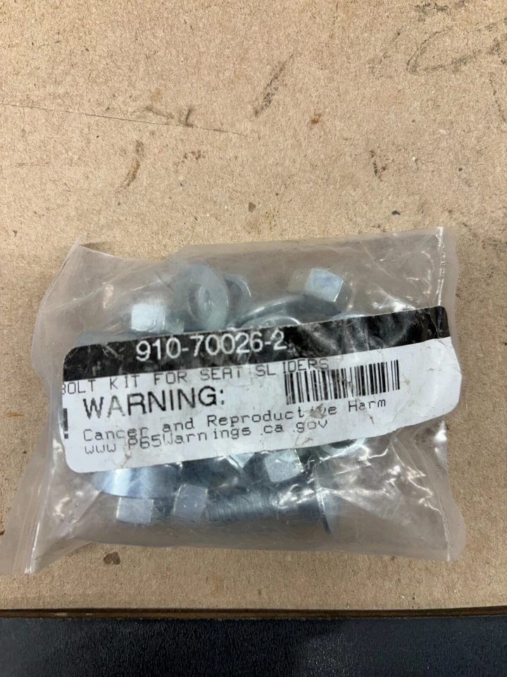 SPEEDWAY UNIVERSAL TRACK MOUNT BOLT SET 910-70026-2 HARDWARE KIT BOLTS SLIDER OE - Image 2 of 4