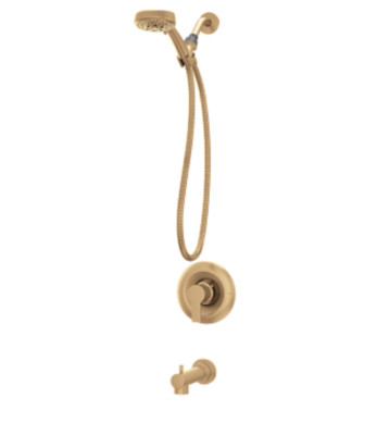 Moen 82618BZG Meena Tub/Shower 4-Spray Hand Shower Faucet w/ VALVE Bronzed Gold