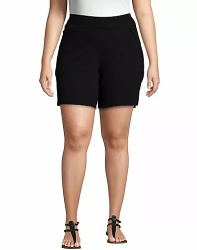 Just My Size Pull-On Women's Shorts Cotton Jersey Plus 7" Inseam Size 1X-5X
