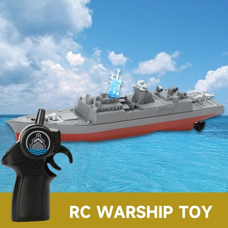 Remote Control Warship Model RC Ship Pool Lake Boat Cruiser Destroyer Water Toy - Image 2 of 4