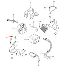 Support de batterie pour JAGUAR F-TYPE Coupé X152 T2R3429 NEUF ORIGINAL