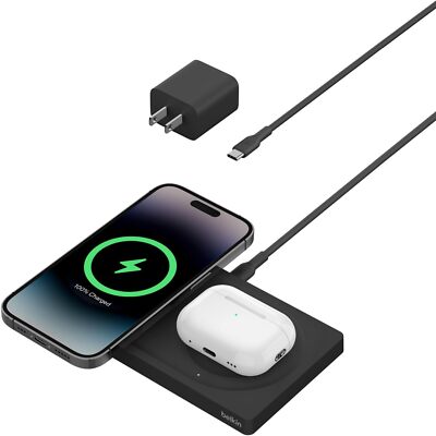belkin portable wireless charger pad with magsafe 15w