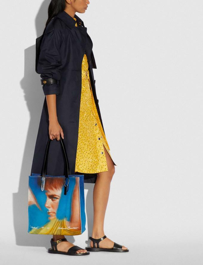 Coach X Richard Bernstein Tote with Michael J. Fox Blue