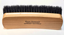 Four Season Professional Shine Boots  Shoes Brush Buffer Black 100 HorseHair 8"