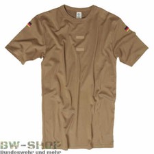 BUNDESWEHR T-SHIRT TROPEN COYOTE BW UNTERHEMD + FLAGGEN & KLETT ARMY SHIRT S-4XL