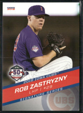 Rob Zastryzny 2018 Iowa Cubs Team Set