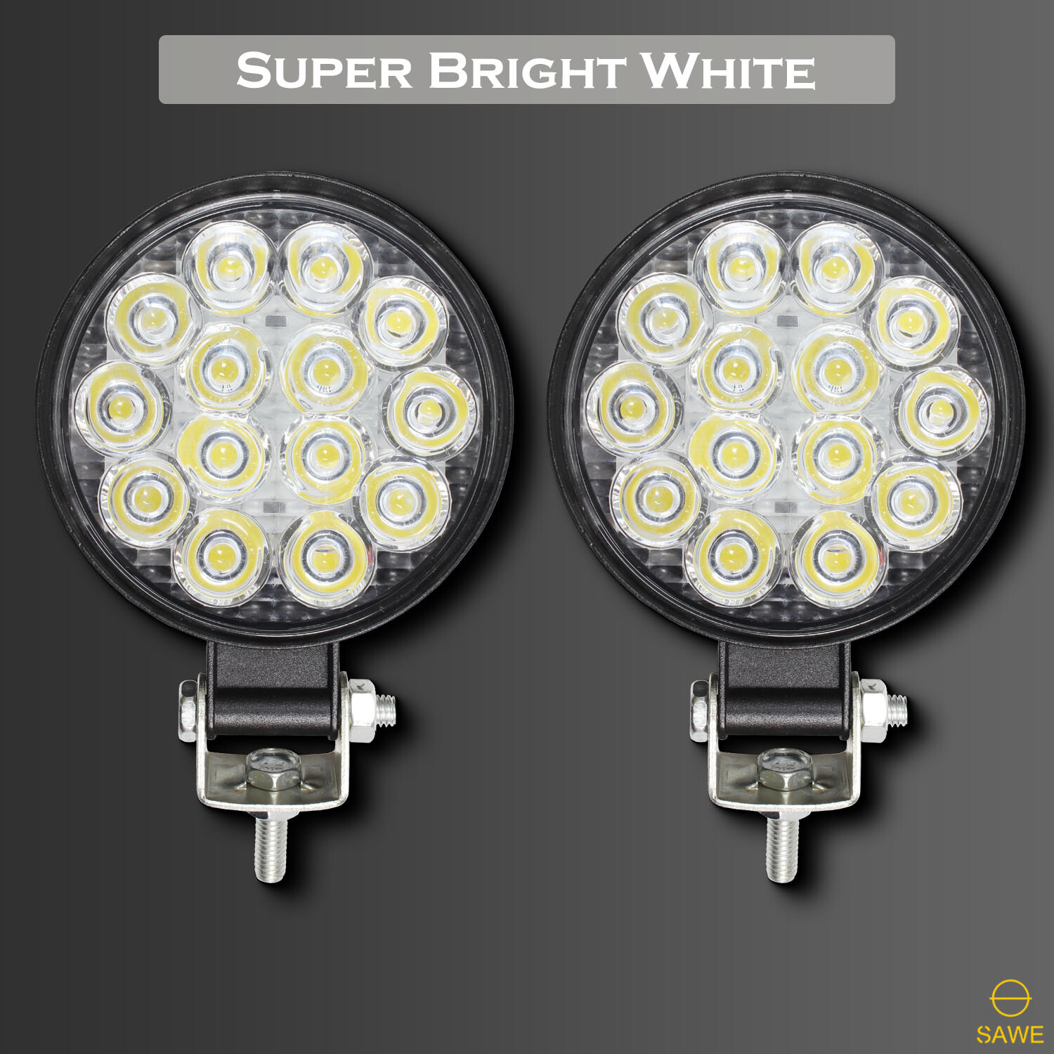 10 x LED Work Flood Spot Lights Off Road Driving Truck Car Tractor ATV