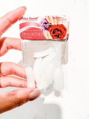 Mia Secret Royal Fancy 20 Nail Tips NEW Natural