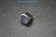 ROUND ROCKER SWITCH 3/4 HOLE 16 AMP 12V 3 PIN ORANGE LED TOGGLE IBRRSO