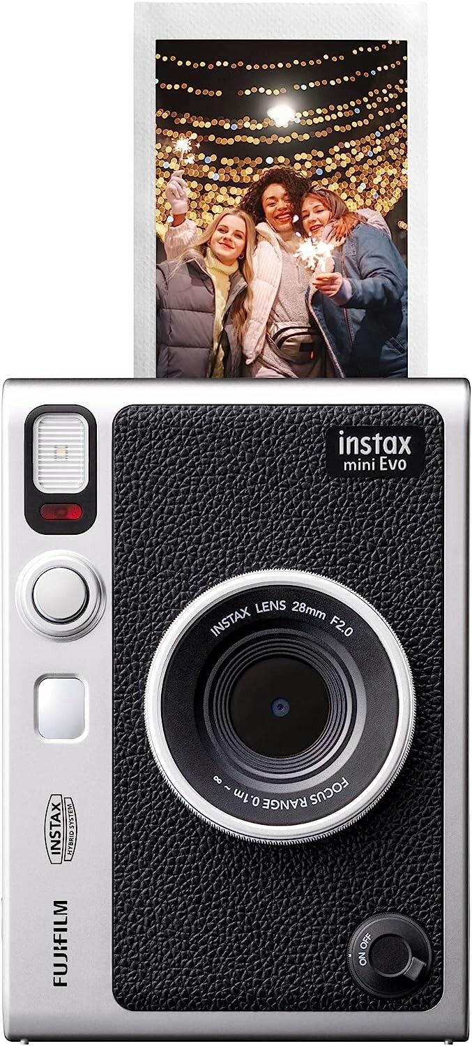 Fujifilm Instax Mini Evo Hybrid Instant Camera (Black)