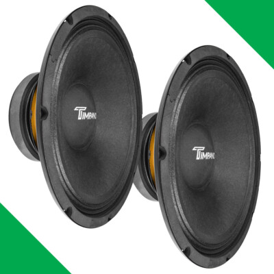 (2) 12'' MIDBASS TIMPANO 800W TPT-MD12 8 OHM CAR PRO AUDIO SPEAKERS - PAIR