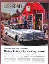 1959 EDSEL Original Vintage Color Auto Promo Ad