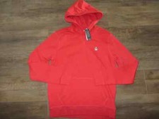 NWT NEW Penguin by Munsingwear Hooded Sweatshirt S Casual Lounge Hoodie Red 