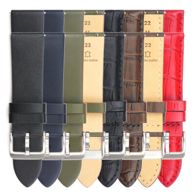 Genuine Leather 22mm Watch Band Strap for Samsung Gear S3 Frontier SM-R760 R765