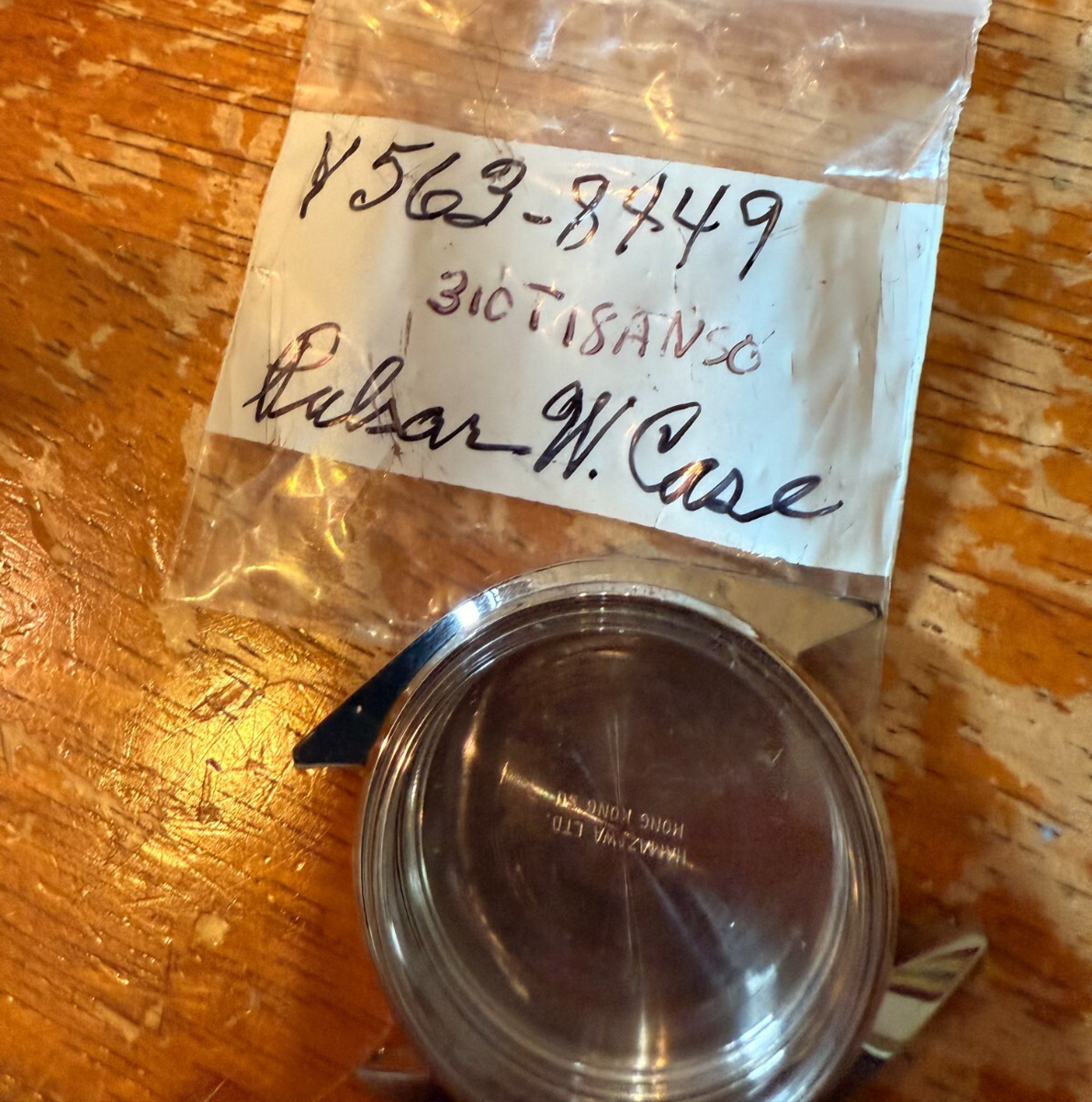 NEW VTG 1970's 80's Men's Pulsar Watch Case Back Crystal Silver
