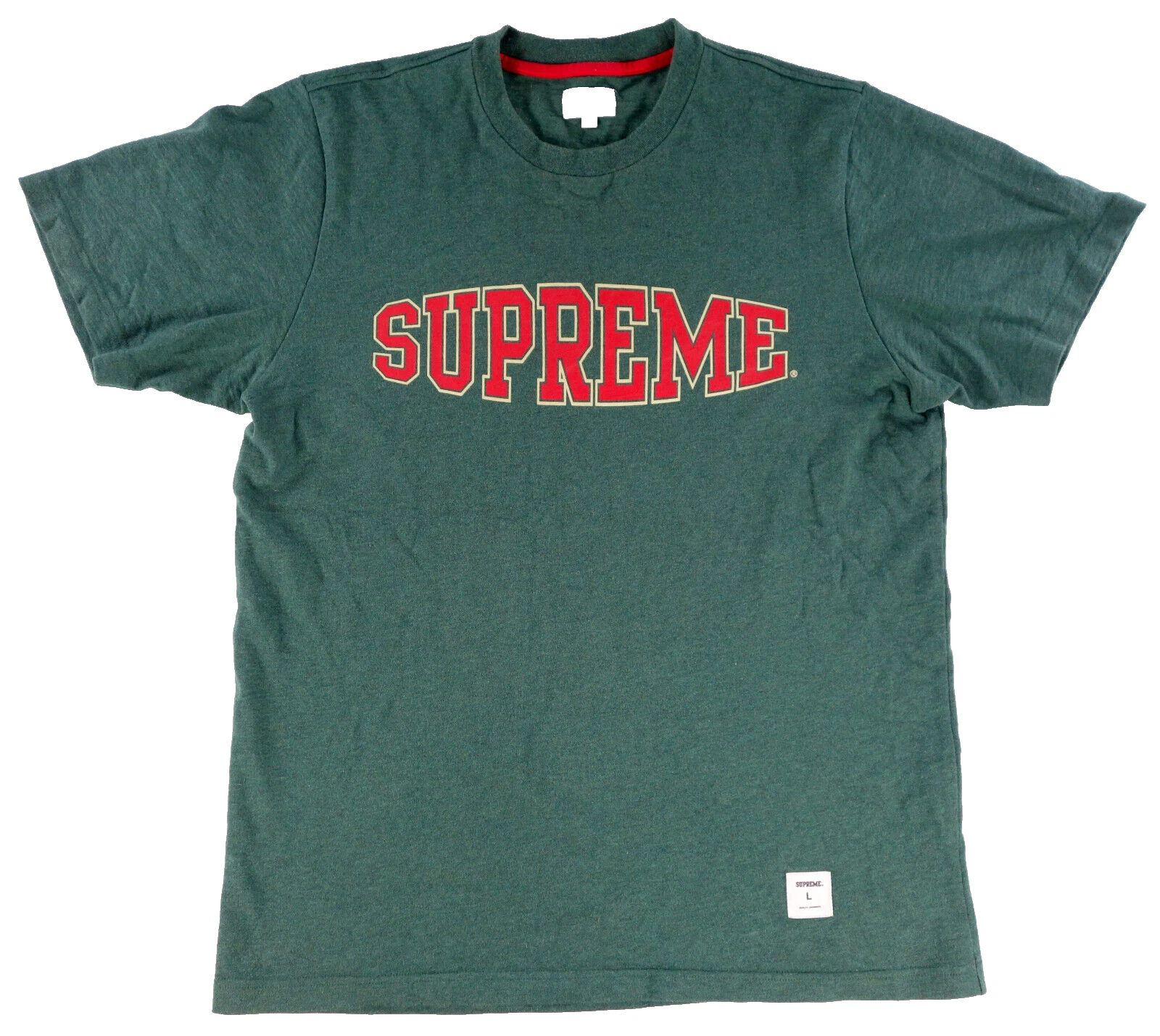 SUPREME Quality Garments T shirt GRAND T shirt de baseball vert
