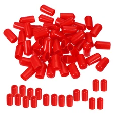 100 Pcs 10mm ID Round Rubber End Caps Bolt Covers Vinyl Rubber Screw Protectors