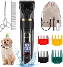PET CLIPPERS Professional Heavy Duty Trimmer Thick Hair Dog Grooming Kit