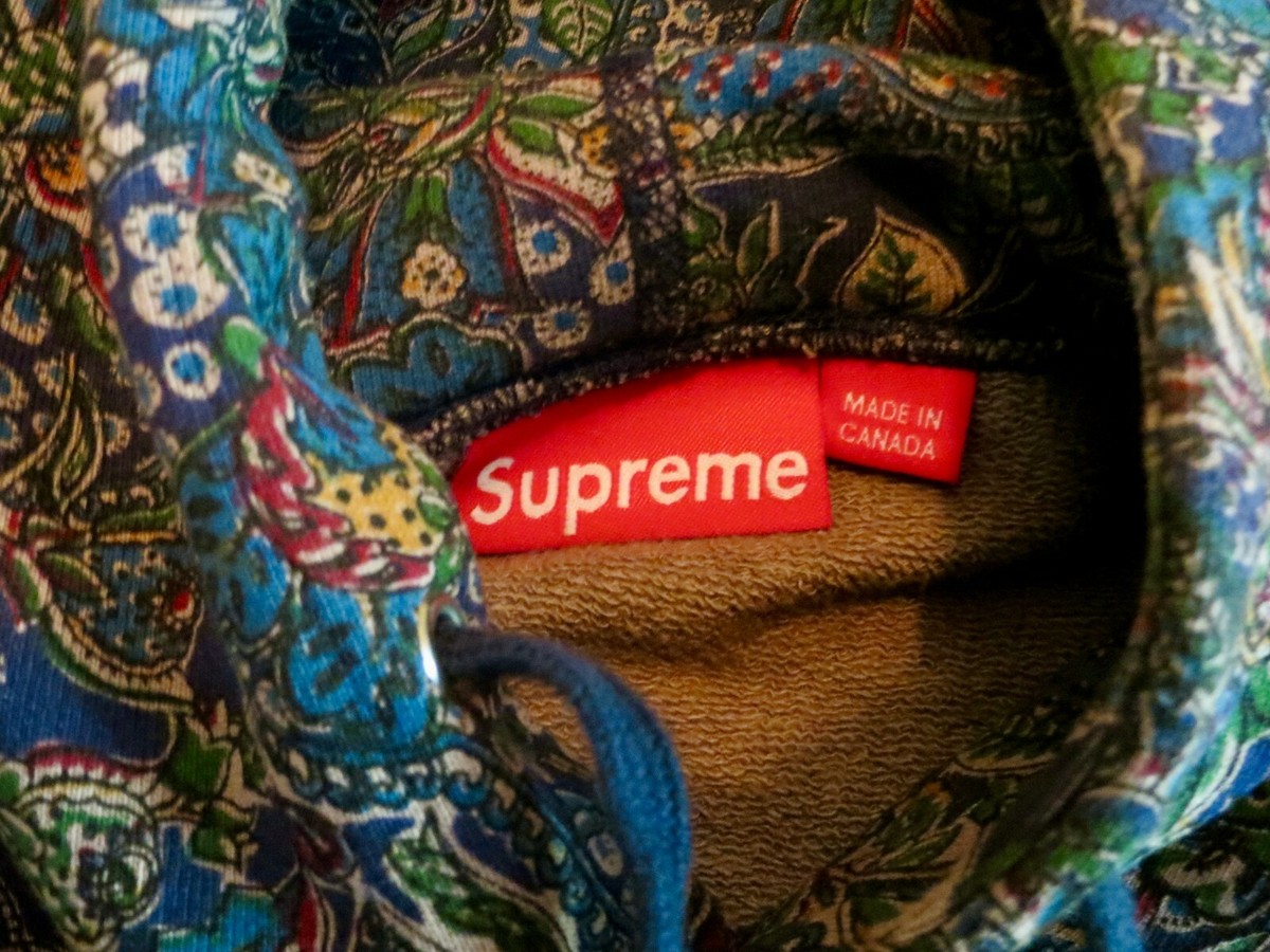 Supreme F/W 2011 Paisley Hoodie Navy Size Medium | eBay