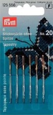 Embroidery Needles Ohne Tip Steel 20 Silver Color 1,00 X 43 MM