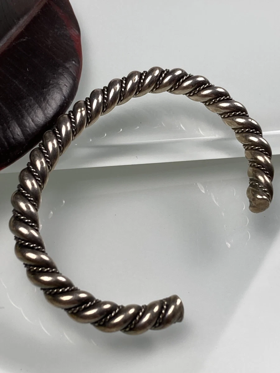 sterling silver twisted cuff bracelet products for sale | eBay