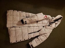 Canda Weather Gear Goose Down Women's Hooded Winter Puff Jacket Small.