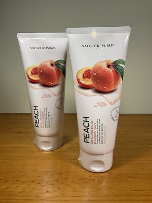 Nature Republic Cleansing Foam Fresh Herb Peach K-Beauty ONE 170ml / 5.74 Fl.oz.
