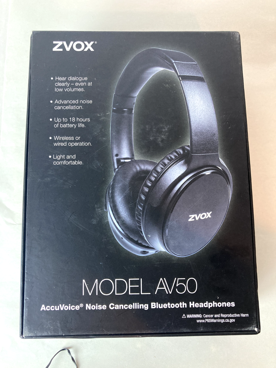 Zvox Model AV50 Bluetooth Headphones Noise Cancelling Pink