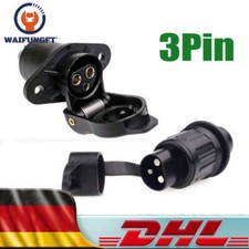 Steckdose 3 Polig 12V und Stecker Anh&auml;nger 3-Polig Wasserdichter f&uuml;r LKW Traktor