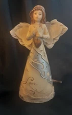ANGEL LOVE HEART CHRISTMAS ORNAMENT PAVILLION GIFT CO 4 1/2" FIGURINE 4 1/2 TALL