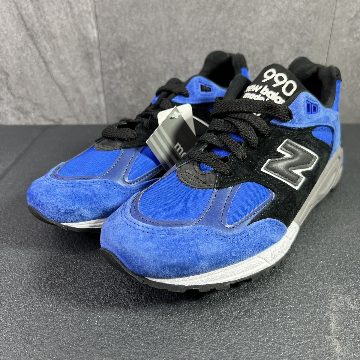 New Balance 990v2 Made In USA Blue Suede 2021 Size 7.5 Mens Shoes