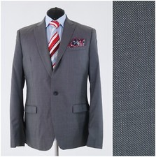 Mens Blazer 42R UK Size CELIO CLUB Grey REDA Wool Sport Coat Jacket