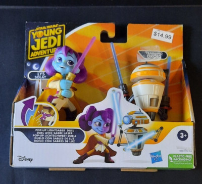 Star Wars Young Jedi Adventures Lys Solay & Training Droid Pop-Up Lightsaber