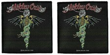 Motley Crue Dr Feelgood Patch Lot of 2 [UK Import] Crüe Logo Emblem Memorabilia