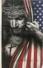 Flag Christian Jesus American Faith 3x5 We Will Not Forget Jesus with American
