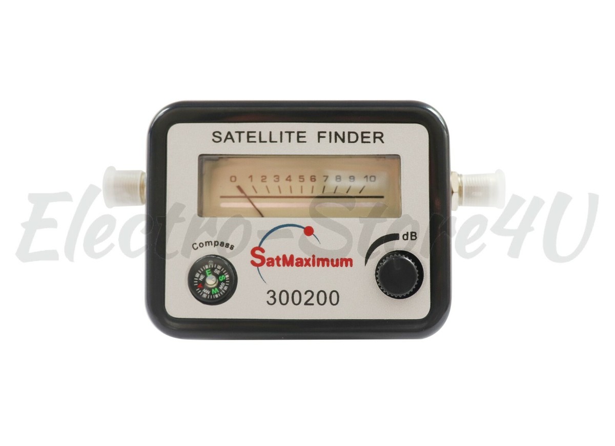 Pocket Digital Satellite Finder Meter - For Dish, DirectTV, FTA, With Buzzer & Compass