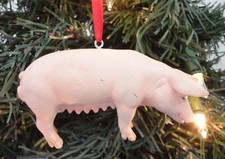 Pig Custom Farm Animal Christmas Ornament