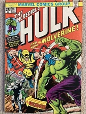 Incredible Hulk #181 1974 Marvel First Wolverine App.! Value Stamp Missing VG