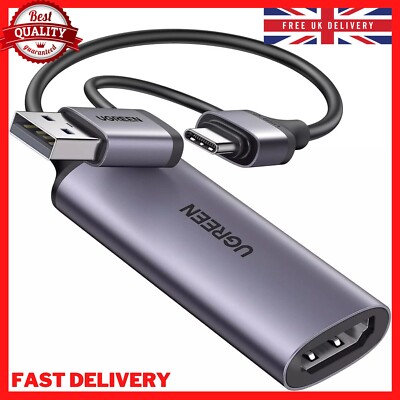 UGREEN Video Capture Card HDMI to USB C Streaming Device 1080P 60FPS  Capture 4K UK - Main Image