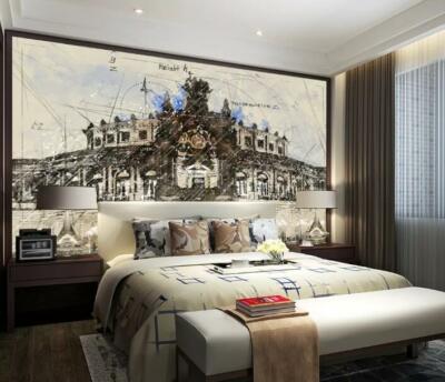 3D Retro Building 36434NA Wallpaper Wall Murals Removable Wallpaper Fay