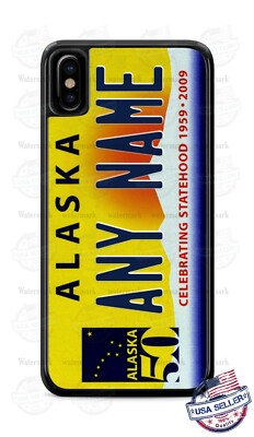 Alaska 70's License Plate Tag Phone Case Cover For iPhone Samsung Google LG 