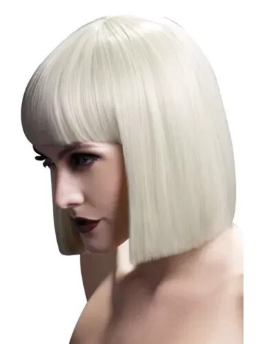 Smiffys Heat Resistant Wig Washable Ladies Wig Fancy Dress Blonde Lola Bob Wig - Picture 1 of 1