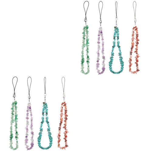 2 Pieces Kristall -Edelstein -Schlüsselkette Handschlaufe Für Telefon Lanyard - Zdjęcie 10 z 12