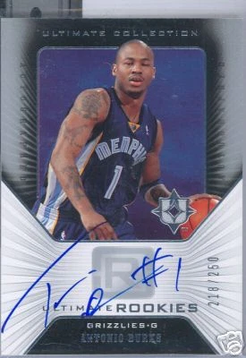2004-05 ULTIMATE COLLECTION RC AUTO ANTONIO BURKS #/250 - Photo 1/1