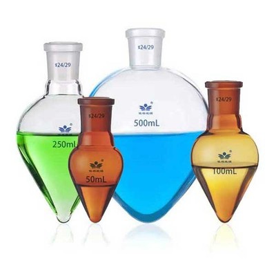 5ml - 1000ml Pear Shape Boiling Flask w/ Standard Outer Joints Lab Glassware